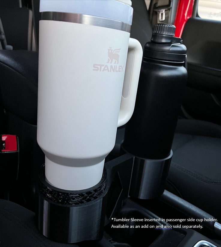 Double 3rd Cup Holder for Jeep JL Wrangler and Gladiator (2018 to Present)
