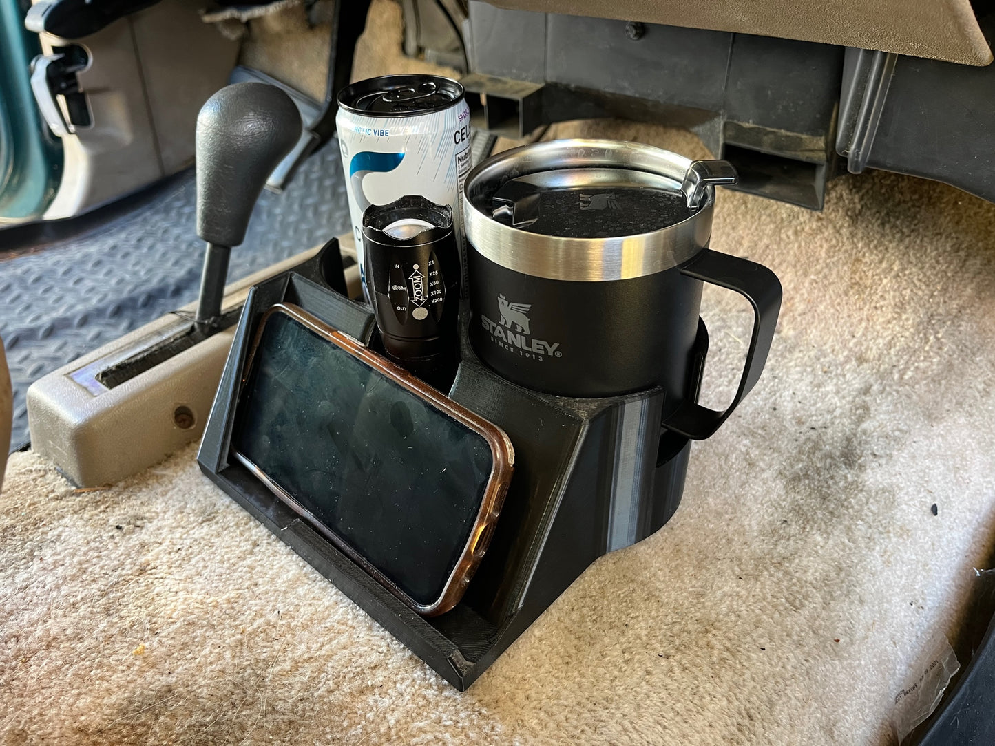 Truck and Car Phone and Cup Holder Console