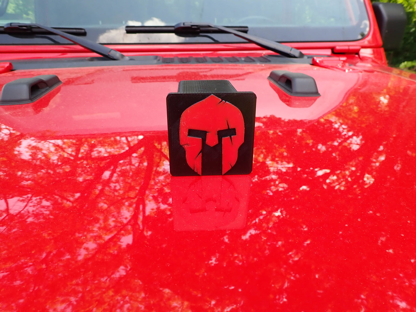 Jeep Gladiator Hitch Cover Red