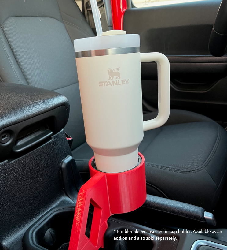 Jeep Gladiator Rubicon 3rd Cup Holder Red
