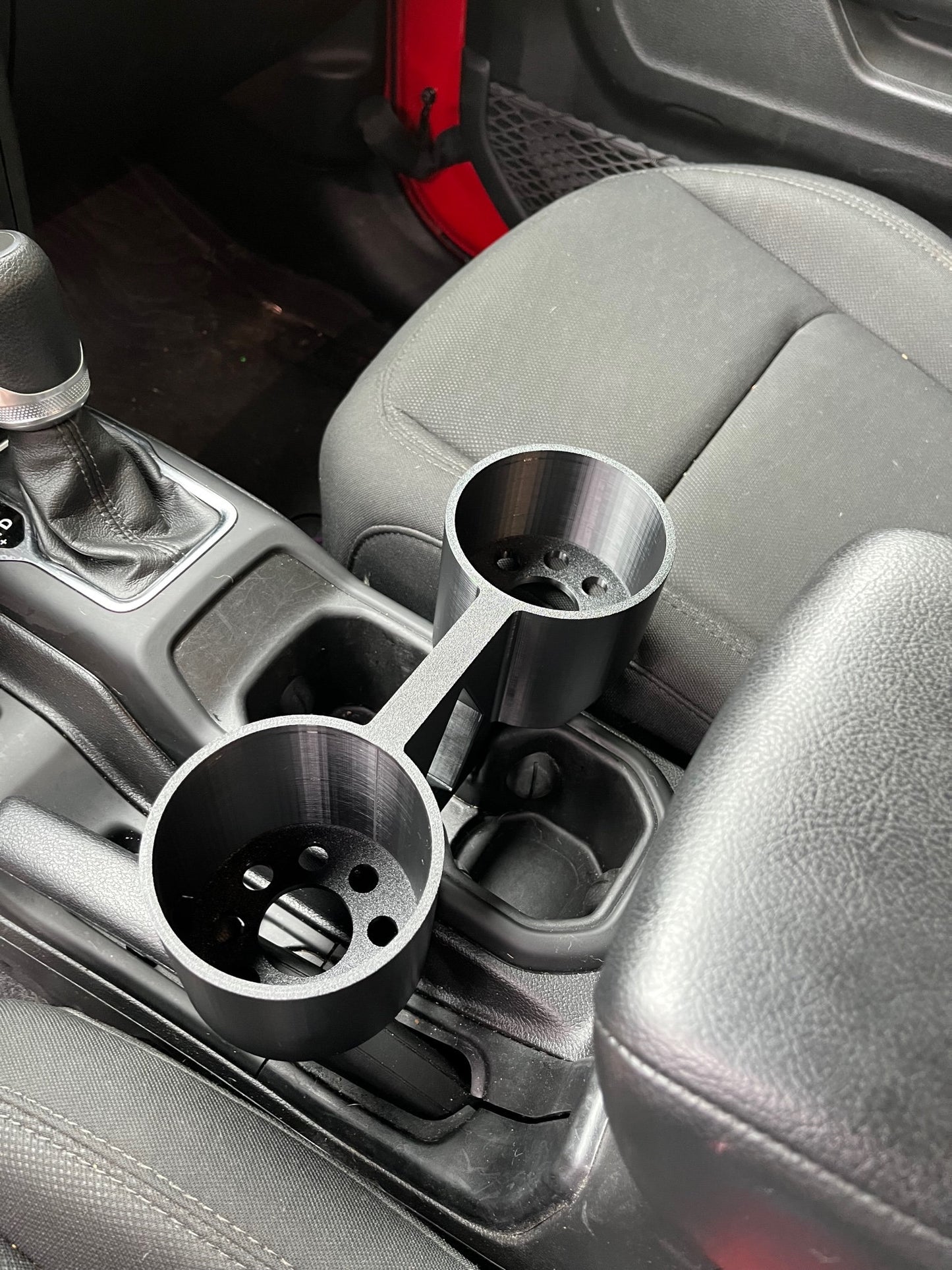 Double 3rd Cup Holder for Jeep JL Wrangler and Gladiator (2018 to Present)